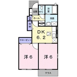 セレーノ・アルドーレⅡの物件間取画像